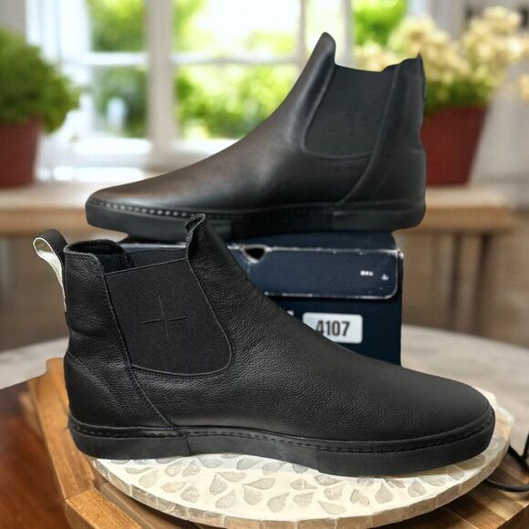 Globe Dover II Black Wasted Talent Leather Chelsea Skate Boots Mens 14 US EUR 48 main image 7